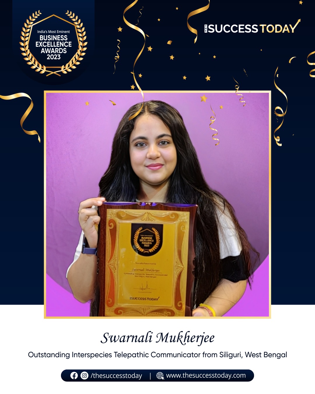 Swarnali Mukherjee | Certified Interspecies Telepathic Communicator of Pawtales India - The Success Today - Success Today - thesuccesstoday