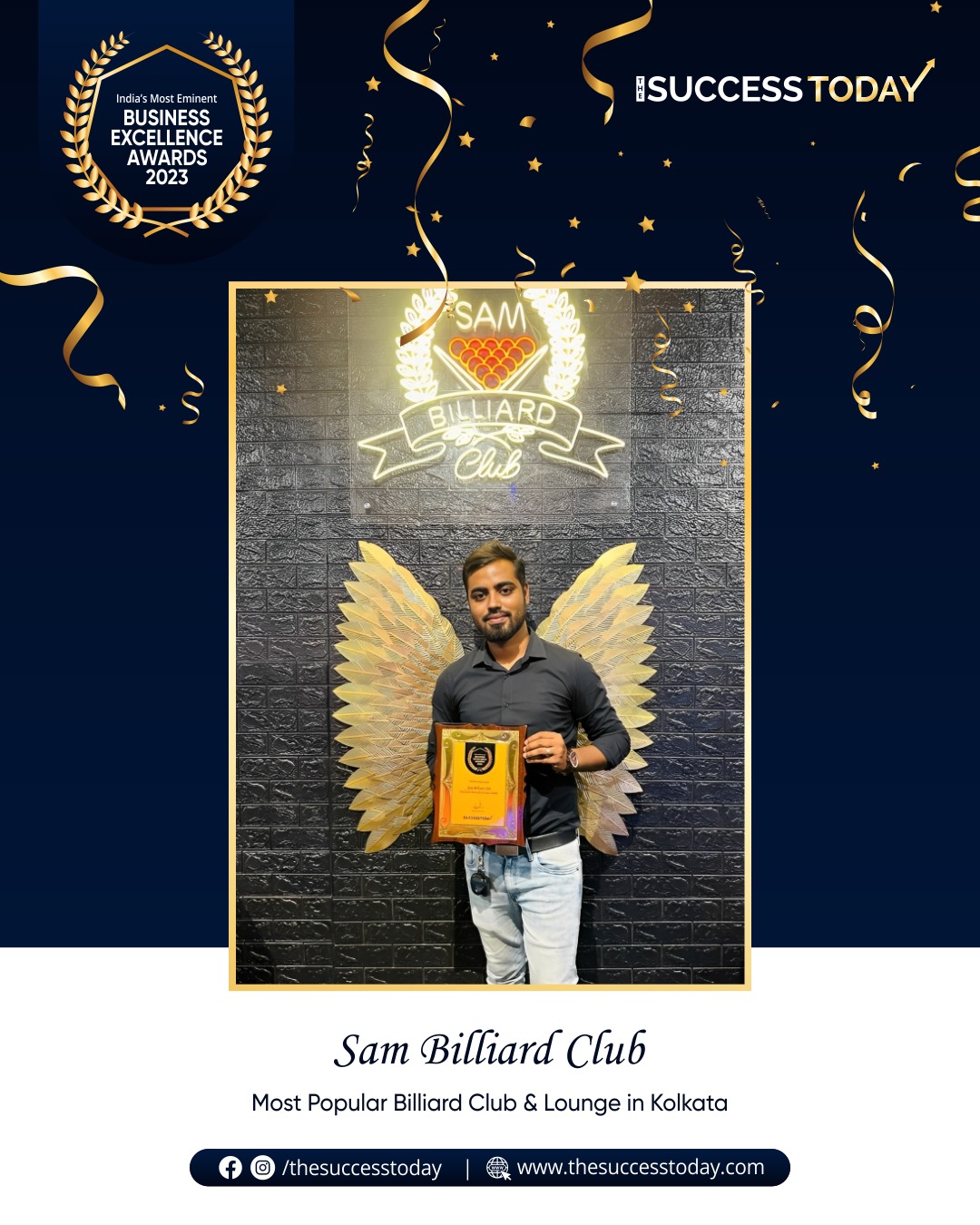 Ashish Kumar Shaw - Director & CEO | Sam Billiard Club - The Success Today - Success Today - thesuccesstoday