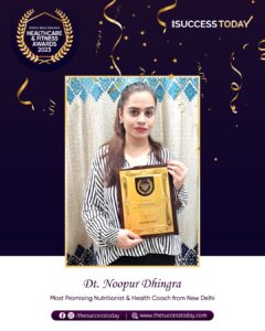 Dt. Noopur Dhingra - Dietitian , Lifestyle Management Consultant & NLP Practitioner - The Success Today - Success Today - thesuccesstoday