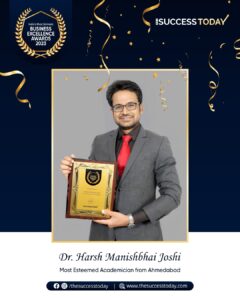 Dr. Harsh Manishbhai Joshi | Asst. Professor, Department of Pharmacology, NHL Medical College, Ahmedabad Gujarat, India - The Success Today - Success Today - thesuccesstoday