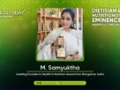M. Samyuktha - Leading Founder in Health & Nutrition Award from Bangalore, India - The Success Today
