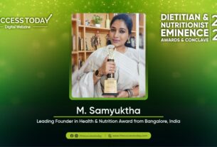 M. Samyuktha - Leading Founder in Health & Nutrition Award from Bangalore, India - The Success Today