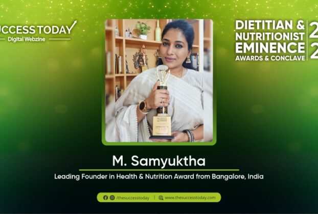 M. Samyuktha - Leading Founder in Health & Nutrition Award from Bangalore, India - The Success Today